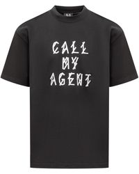 44 Label Group - T-Shirt With My Agent Print - Lyst