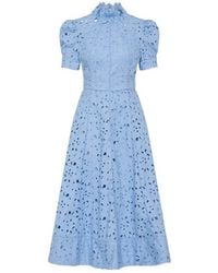 Rebecca Vallance - Kitsu High-Neck Midi Dress - Lyst