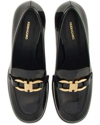 Ferragamo - Ferragamo 60Mm Gancini-Buckle Patent Leather Pumps - Lyst