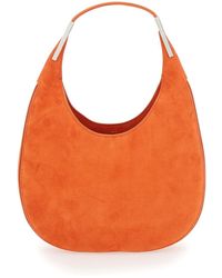 SAVETTE - Florence Small Shoulder Bag With Open Top Suede - Lyst
