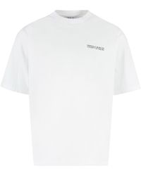 Marcelo Burlon - Cotton Crew-Neck T-Shirt - Lyst