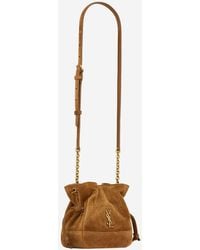 Saint Laurent - Mini Suede Clutch Leather Shoulder Bags - Lyst
