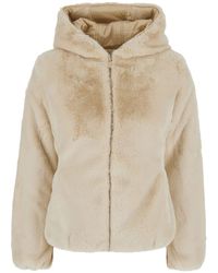 Save The Duck - Laila Down Jacket With Hood I N Ecofur - Lyst