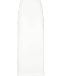Brunello Cucinelli - Off Straight Cotton Skirt - Lyst