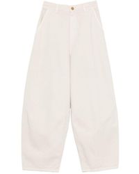 Alysi - Wide-Leg Cotton Trousers - Lyst