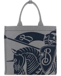 Burberry - Embroidered Canvas Shopping Bag - Lyst