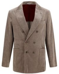 Brunello Cucinelli - Gray Cotton Full - Lyst