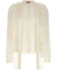 Twin Set - Feather Detail Shirt - Lyst