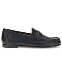 Chloé - Calf Leather Bos Taurus Slip-On Loafers - Lyst