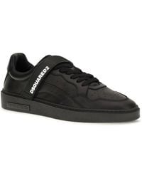 DSquared² - Leather Strap Sneakers - Lyst