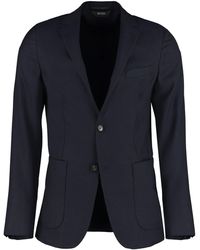 Z Zegna Single-breasted Two Button Jacket - Blue