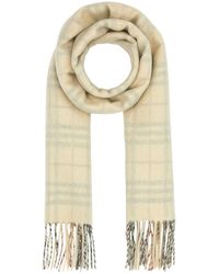 Burberry - Embroidered Cashmere Scarf - Lyst