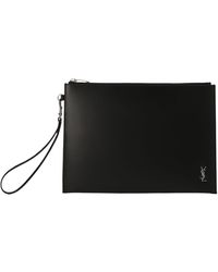 Saint Laurent - Leather Tablet Case Bag - Lyst