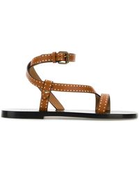 Isabel Marant - Camel Leather Jopee Sandals - Lyst