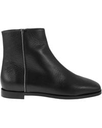 Fabiana Filippi - Grained Leather Ankle Boots - Lyst