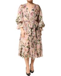 Dolce & Gabbana - Pink Lily Print A - Lyst