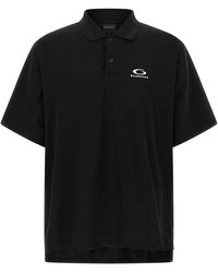 Balenciaga - Logo-Embroidered Piqué Polo Shirt - Lyst
