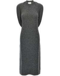 Courreges - Over The Shoulder Drapè' Dress - Lyst