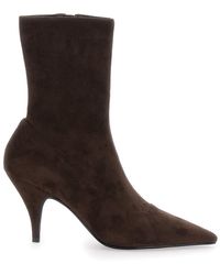 Jeffrey Campbell - Leather Ankle Boots With Pointed Toe - Lyst