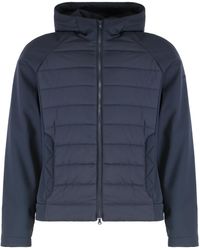 Paul & Shark - Technical Fabric Hooded Jacket Polyester Raincoats - Lyst