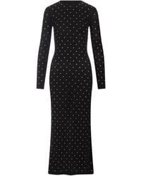 Rabanne - Long Dress With Crystals All-Over - Lyst