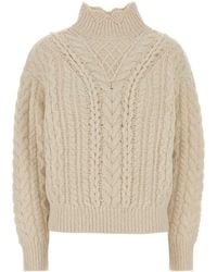 Isabel Marant - Isabel Marant Etoile Ivory Cotton Blend Bolinea Sweater - Lyst