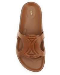 Celine - Slides Triomphe Upper: Calf Leather Sandal - Lyst