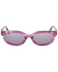 Off-White c/o Virgil Abloh - Sunglasses Cat Eye Full Rim, Striped Frame And Dark Lens Oeri13Dsparks3707 - Lyst
