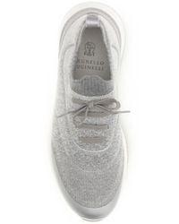 Brunello Cucinelli - Sneakers Techno Cotton Knit Upper: Trainers - Lyst