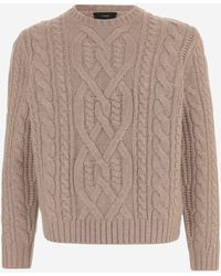 Vince - Wool Cable Knit Sweater - Lyst