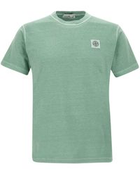 Stone Island - Organic Cotton T-shirt - Lyst