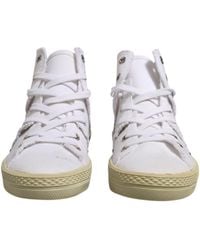 Maison Margiela - Canvas Hightop Graffiti Sneakers - Lyst