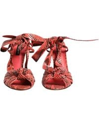 Dolce & Gabbana - Python Leather Heels Sandals Shoes - Lyst