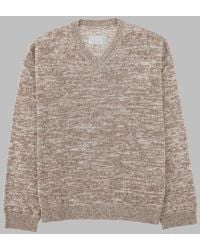 Maison Margiela - Jumper V-Neck Cotton Jumpers - Lyst