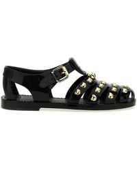 Moschino - Teddy Bear-embellished Caged Sandals - Lyst