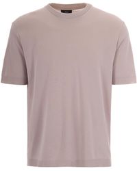 Herno - Pearl Knit Effect T-Shirt - Lyst