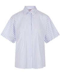 Stella Jean - And Striped Shirt With Short Sleeves - Lyst