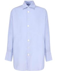 JW Anderson - Shirt With Anchor Embroidery - Lyst