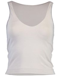 Brunello Cucinelli - Off Stretch Tank Top - Lyst