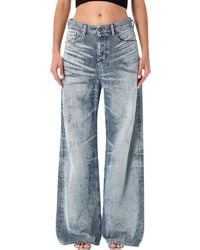 DIESEL - 1966 D-Sire Light Wide-Leg Jeans - Lyst
