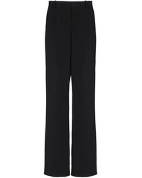 Balmain - Crepe Loose Trousers - Lyst