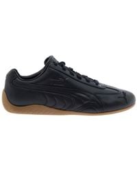 PUMA - Speedcat Low Top Sneakers With Embossed Logo On The Tongue And Contrasting Sole - Lyst