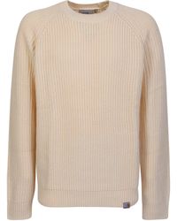 Stussy Eight Ball Knitted Jumper in Natural for Men | Lyst