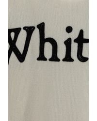 Off-White c/o Virgil Abloh - Crewneck Sweater Bookish Shared Ivory- Merino Wool (Ovis Aries) - Lyst