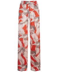 Kiton - Printed Silk Drawstring Trousers In - Lyst