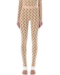 Marine Serre - High-Rise Allover Moon Leggings - Lyst