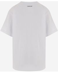 Sacai - T-Shirt Printed Cotton T-Shirts & Jerseys - Lyst