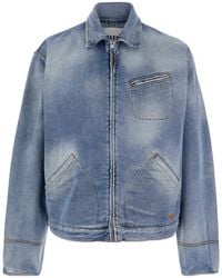 MSGM - Jacket With Faded Effect - Lyst