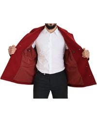 Dolce & Gabbana - Wool Double Breasted Coat Jacket Virgin Clothing - Lyst