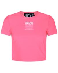 Versace - Pink And White T-shirt - Lyst